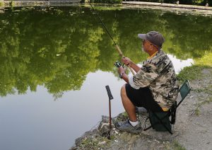 fishing at Glen Haffy ponds