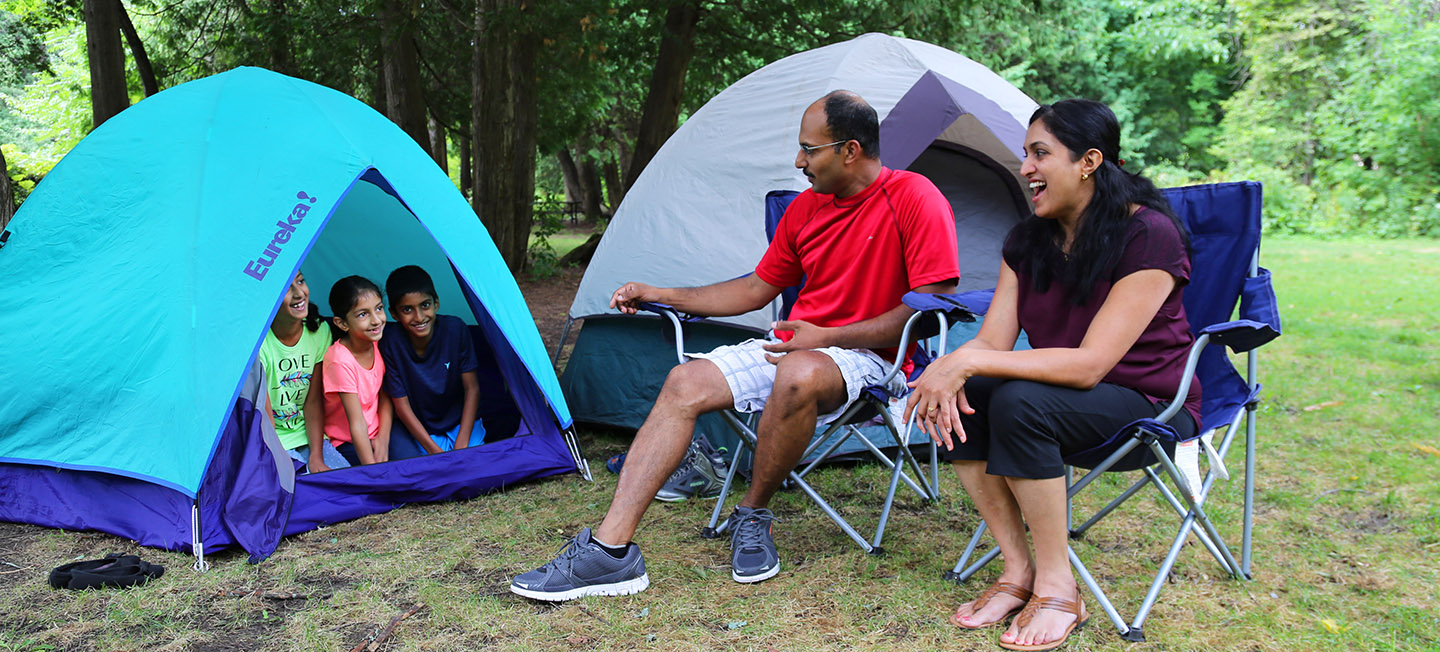 family camping at albion hills