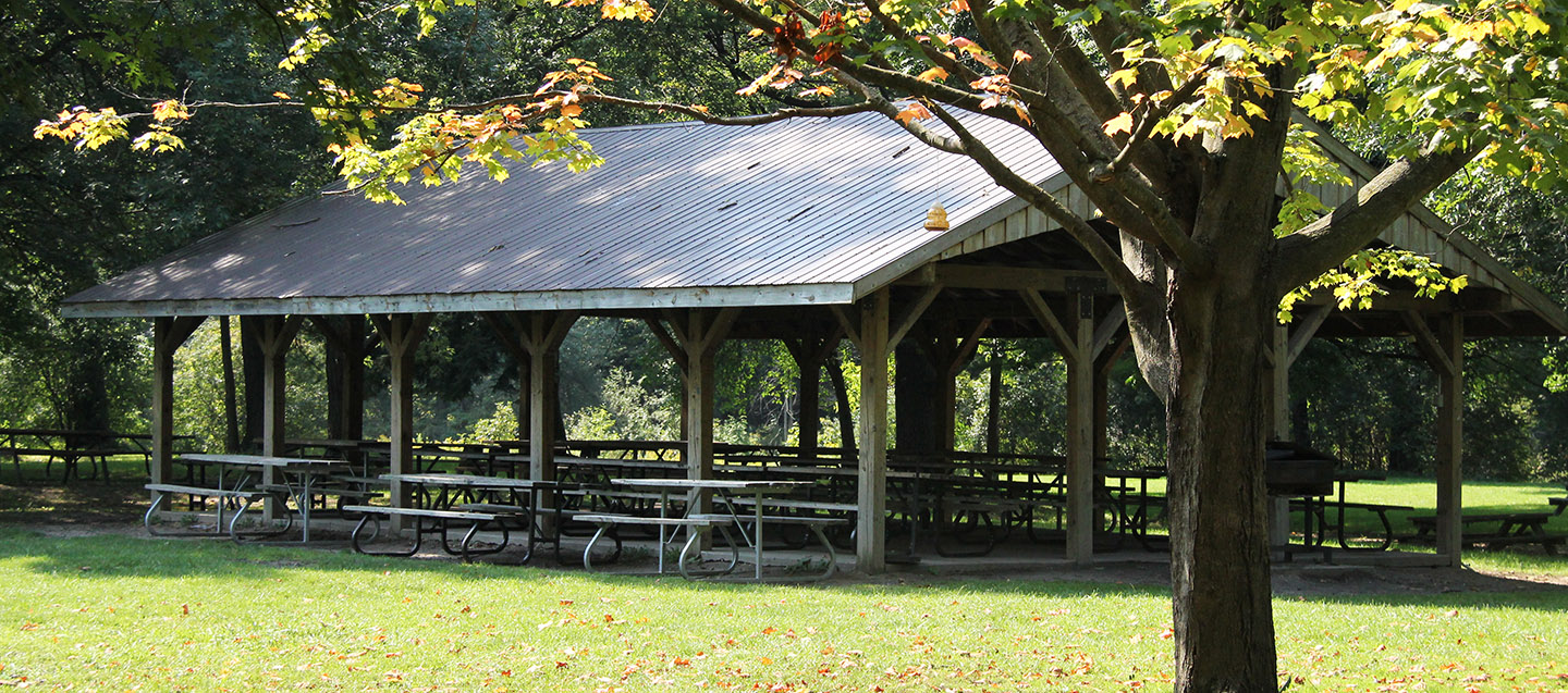 picnic shelter at boyd conservation area