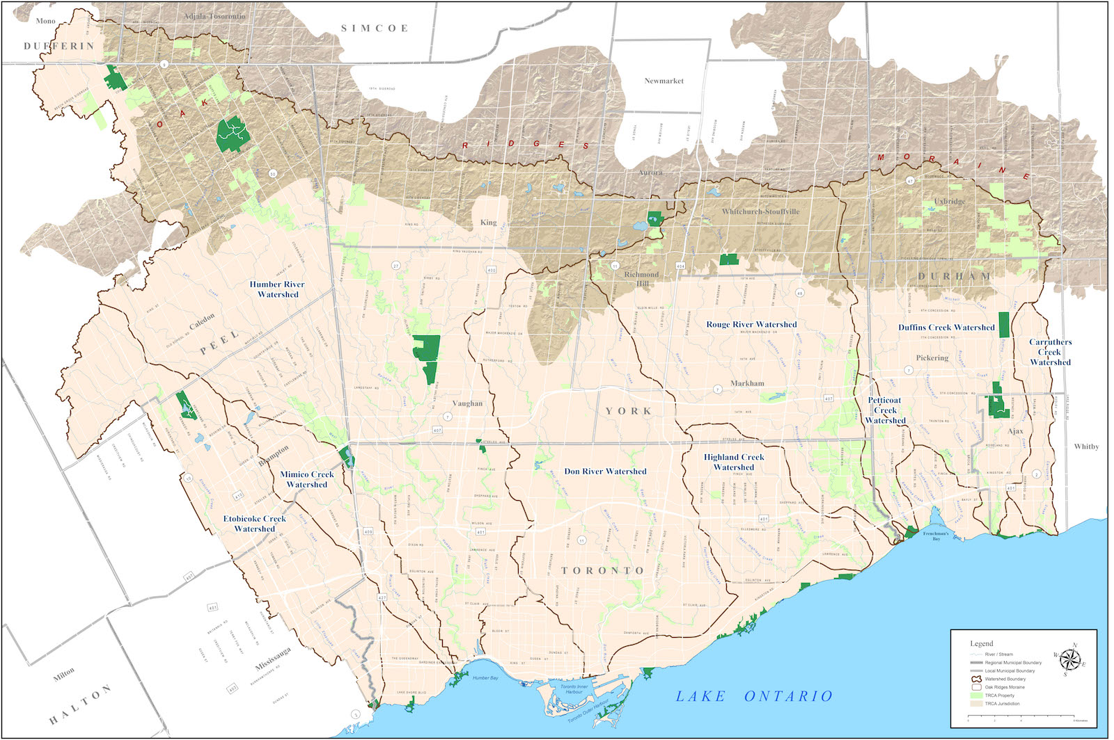 TRCA Planning and Permits Jurisdiction Map