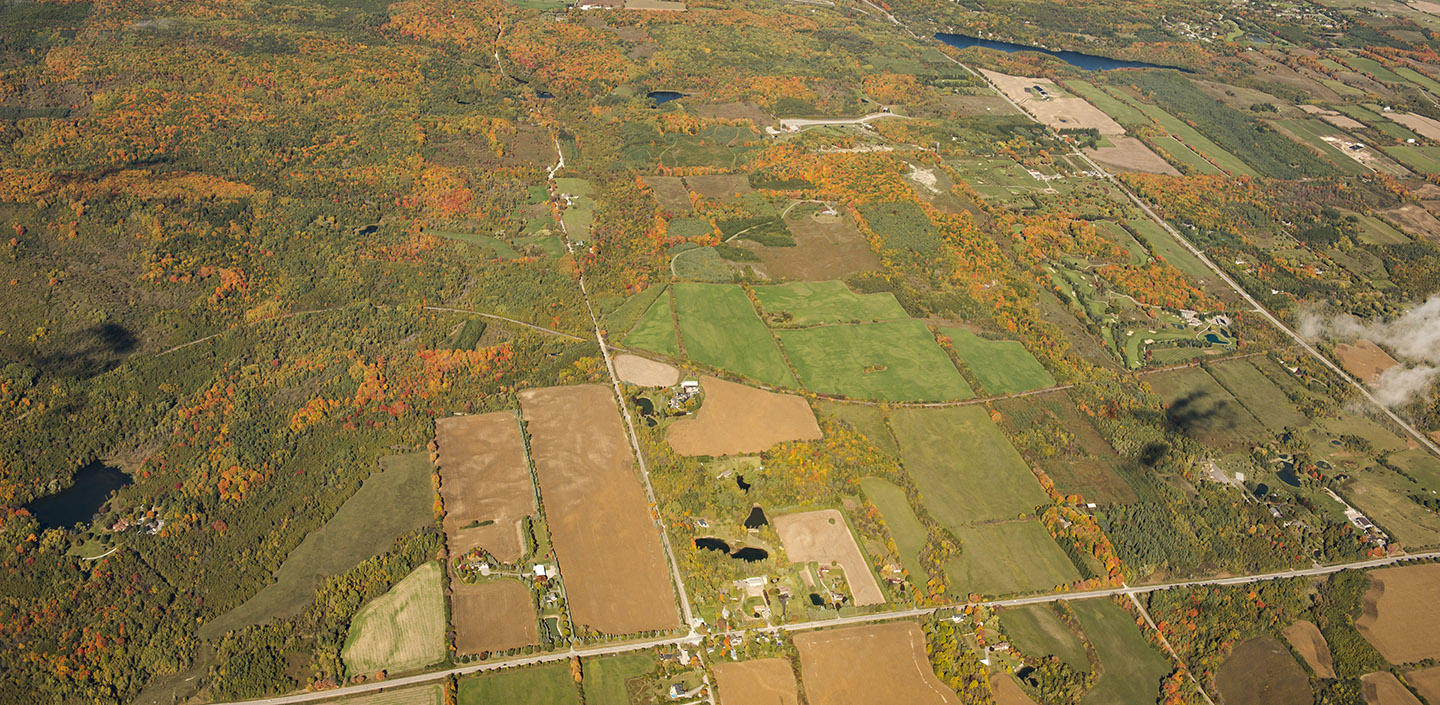 aerial view of East Duffins Headwaters