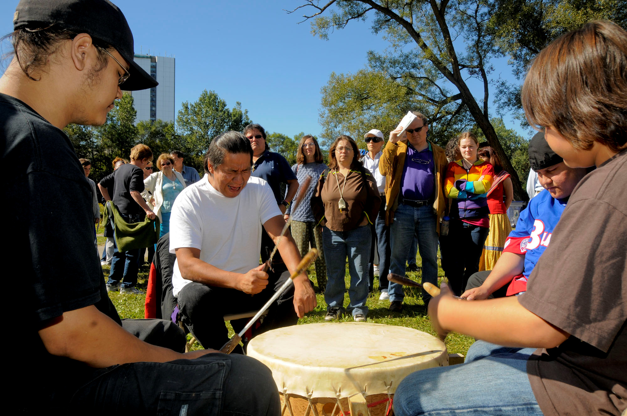 The Humber's Canadian Heritage River designation: 10th anniversary celebration with first nations drummers