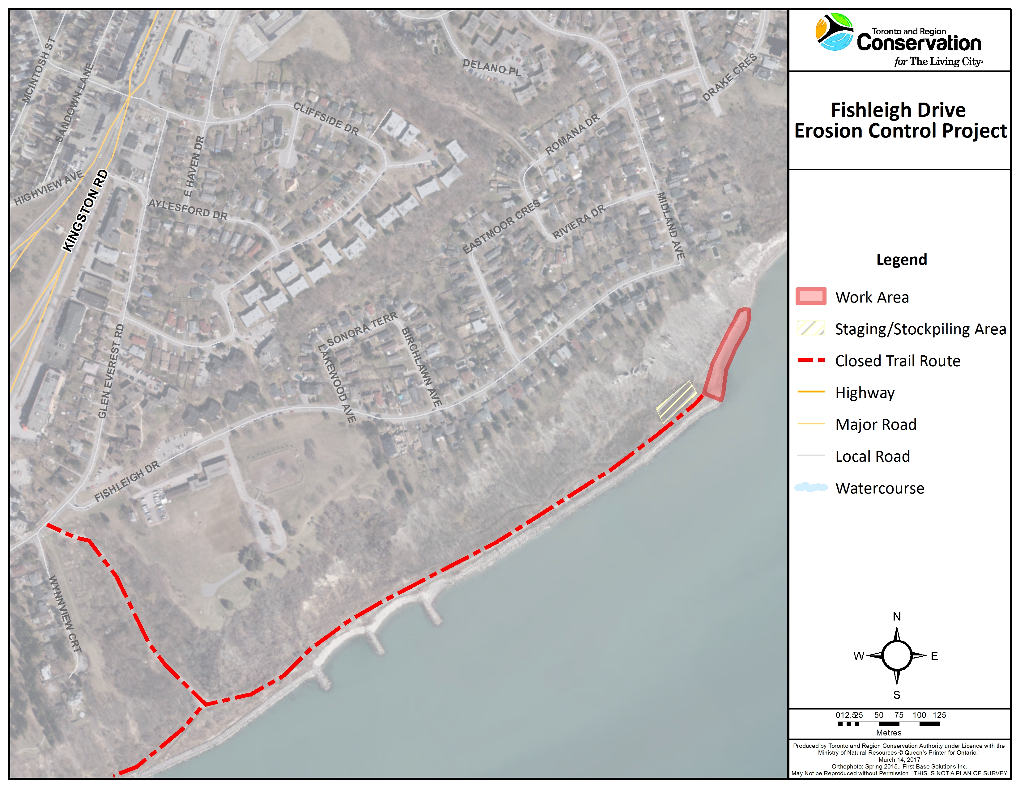 Fishleigh Drive Erosion Control Project map