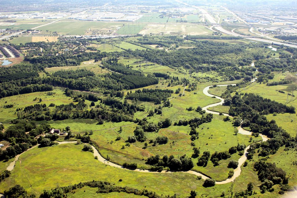 TRCA conservation lands Aerial photograph of Claireville Conservation Area