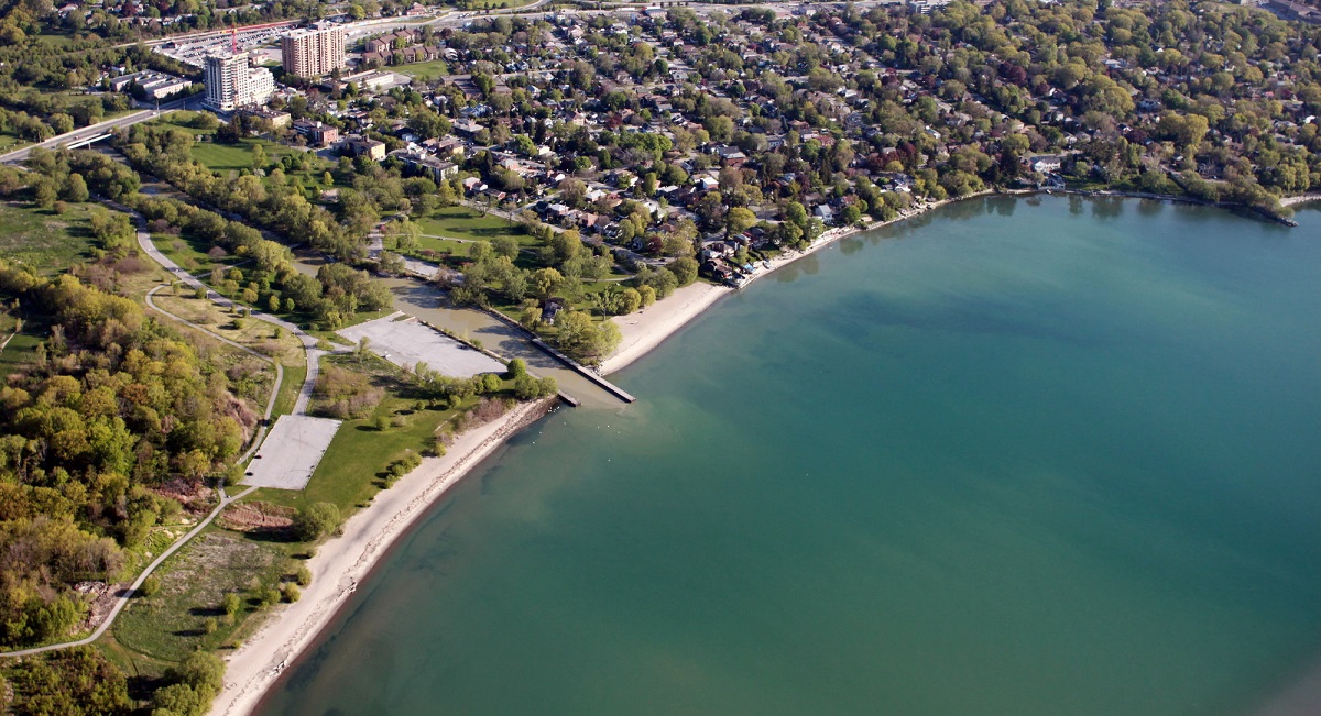 aerial view of Marie Curtis Park