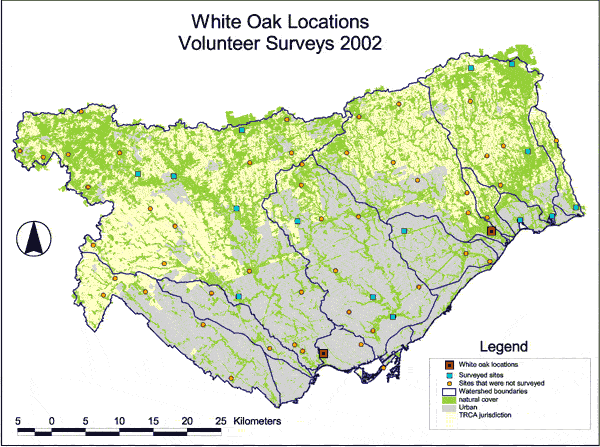 Map, White Oak Locations