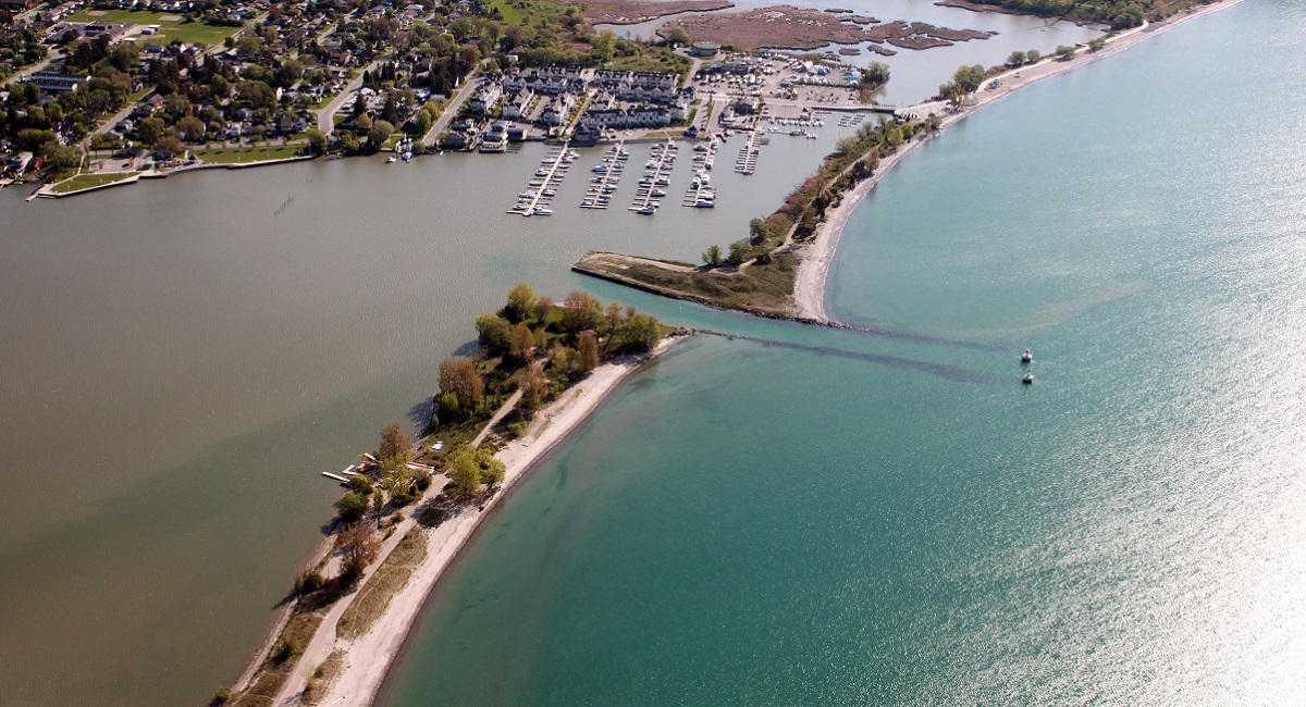 Aerial view of Frenchman's Bay