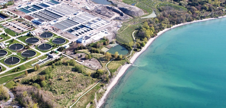 TRCA source water protection water treatment aerial view