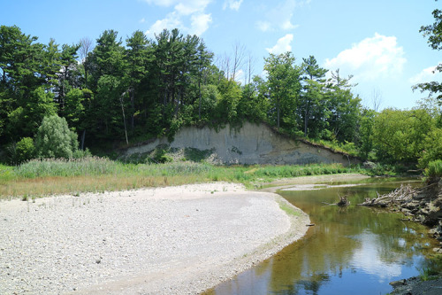 Erosion along Highland Creek