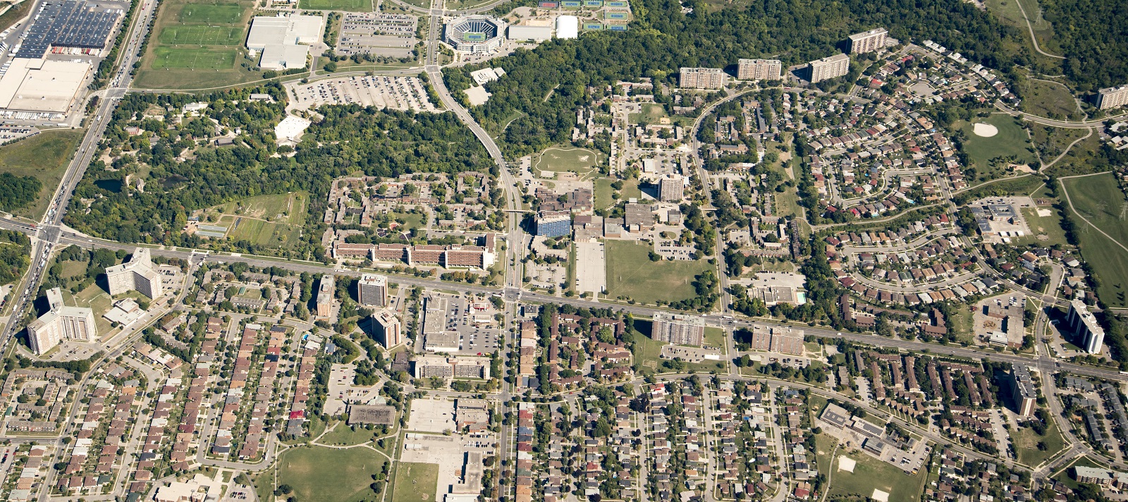 aerial view of Black Creek SNAP neighbourhood