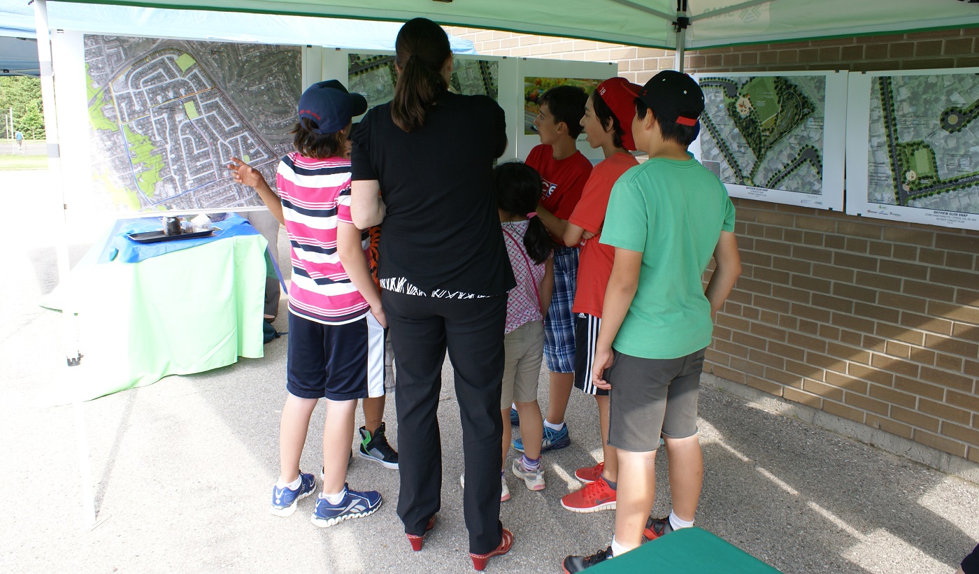 Youngsters at a Bayview Glen community fair