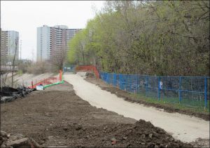 New West Deane Park trail at Site 1.