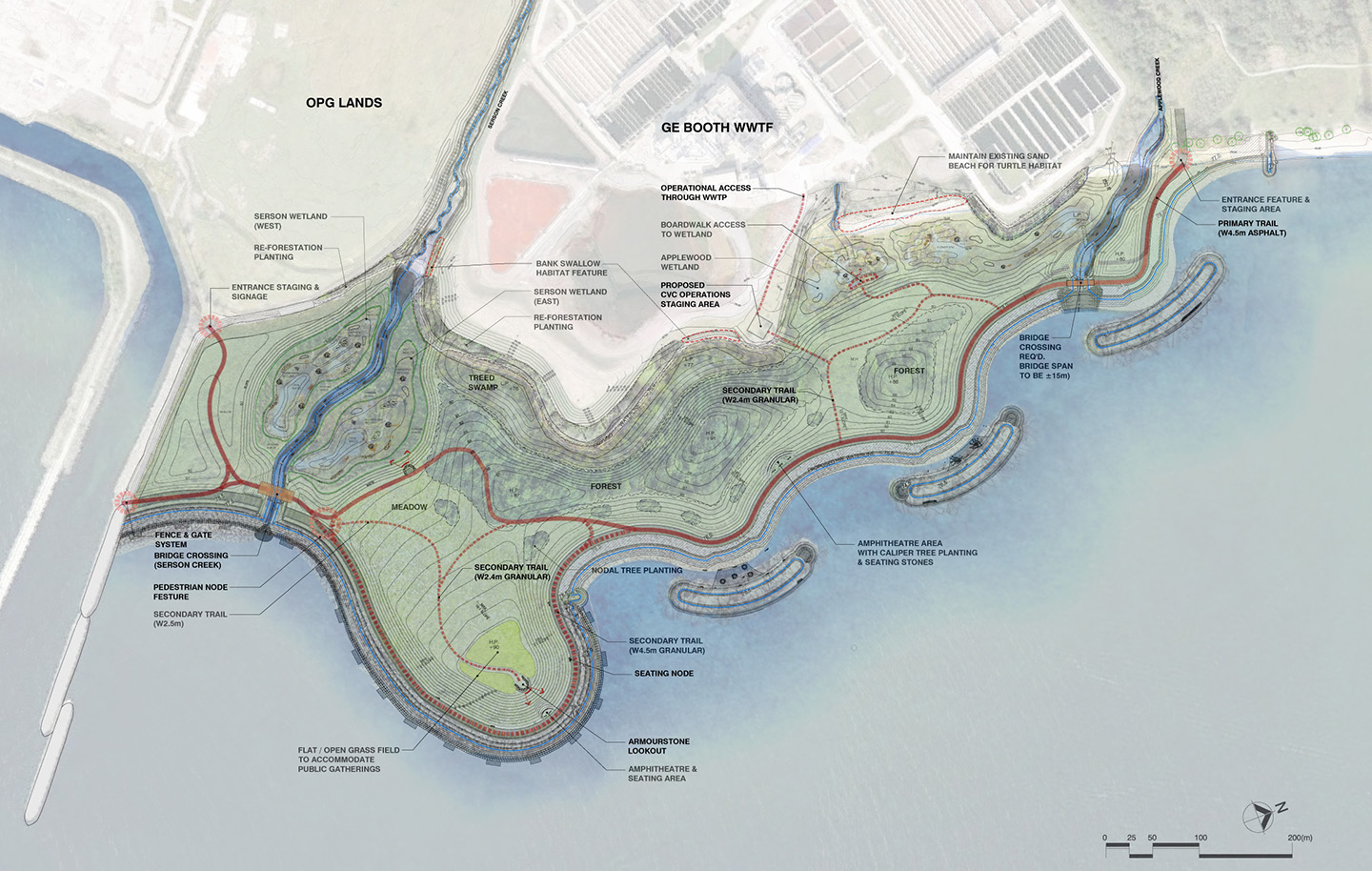 map of Lakeview Waterfront Connection Project