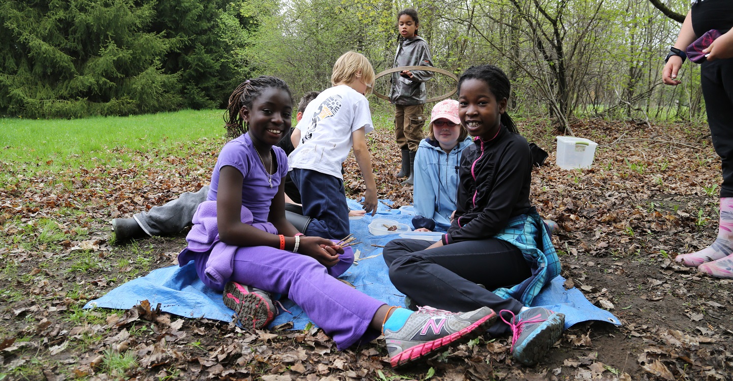 students on overnight field trip to TRCA nature education centre