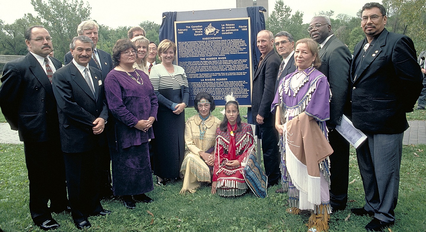Humber River heritage designation ceremony in 1999