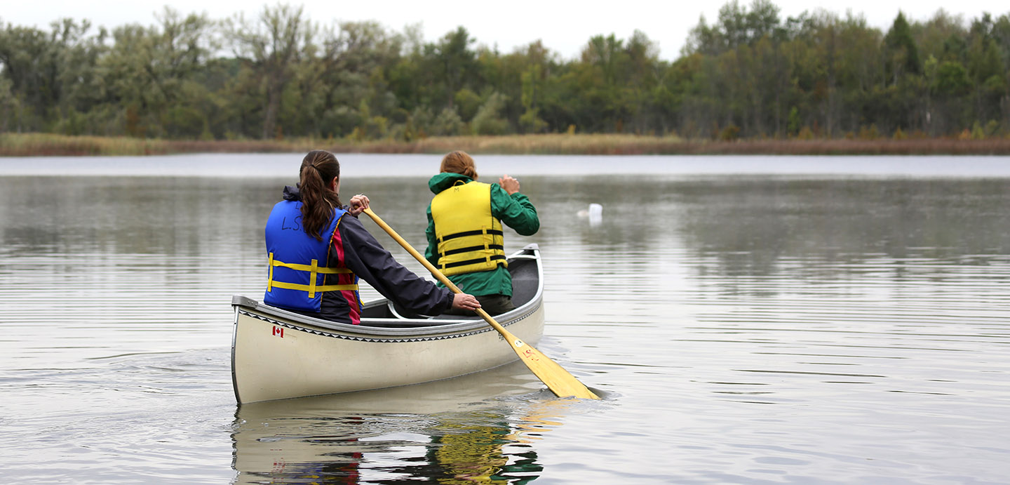 canoeing at Lake St George Field Centre