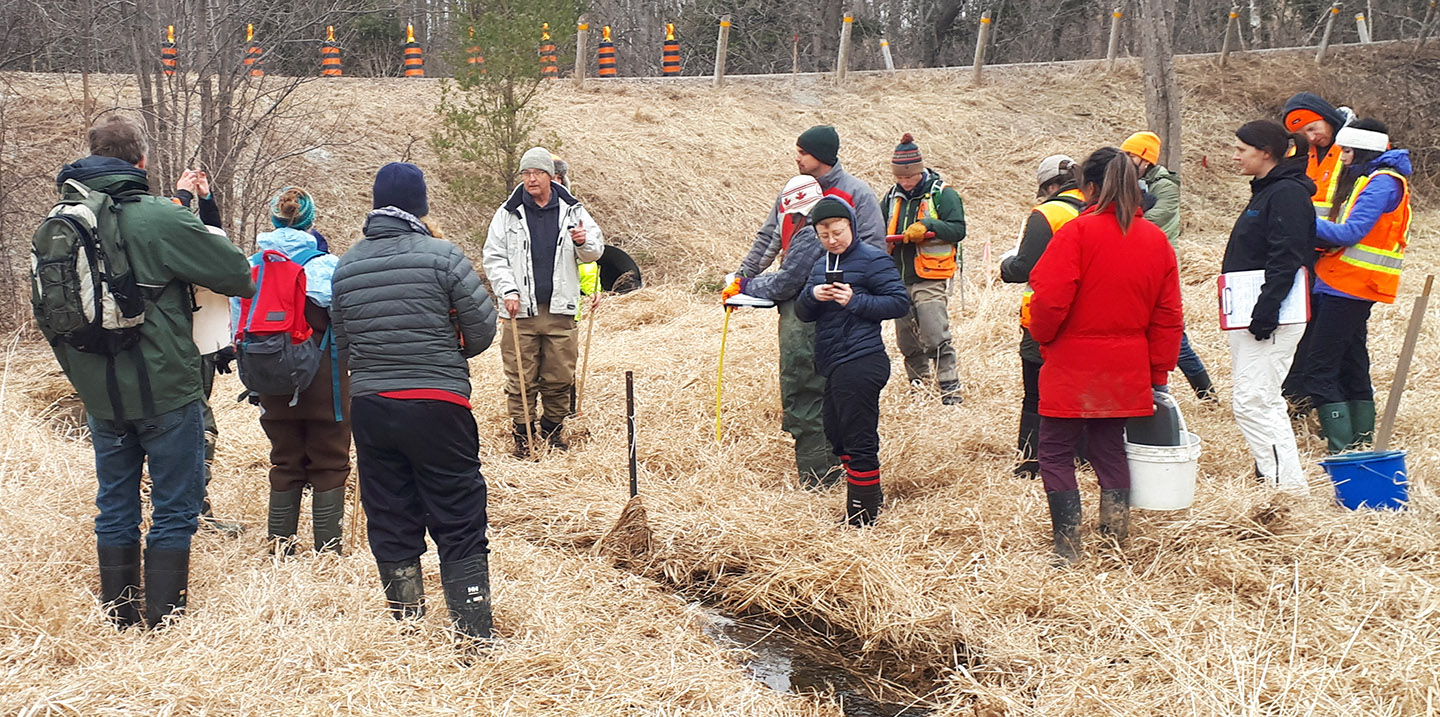 Students learn how to assess headwater features