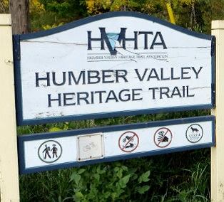 entrance to Humber Valley Heritage Trail