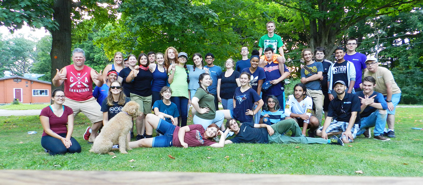 Boyd Archaeological Field School students pose for group photograph at Claremont Nature Centre