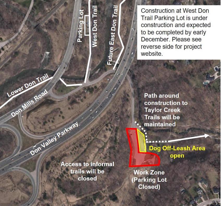 map of Coxwell tunnel bypass project