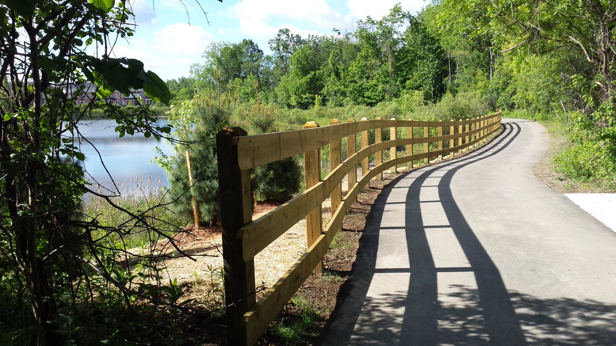 new section of Carruthers Creek trail in Ajax