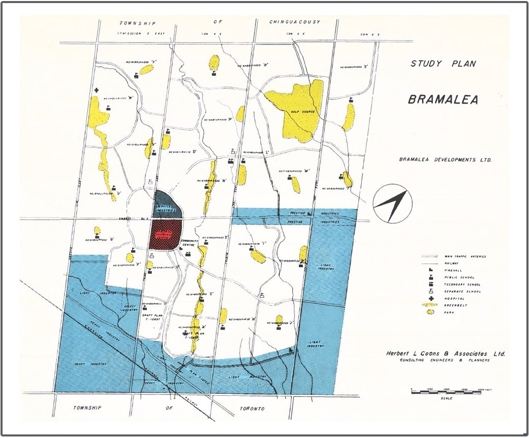1958 Bramalea study plan map